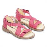 Pink sandaler til piger med åben tå fra Bundgaard